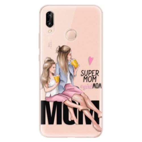 Odolné silikónové puzdro iSaprio - Milk Shake - Blond - Huawei P20 Lite