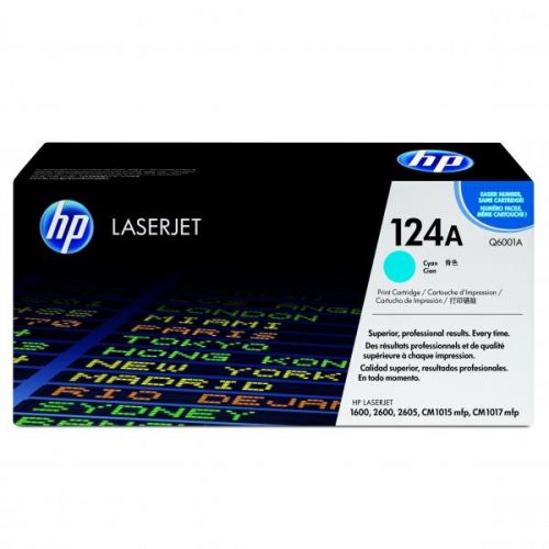 HP originál toner Q6001A, cyan, 2000str., HP 124A, HP Color LaserJet 1600, 2600n, 2605