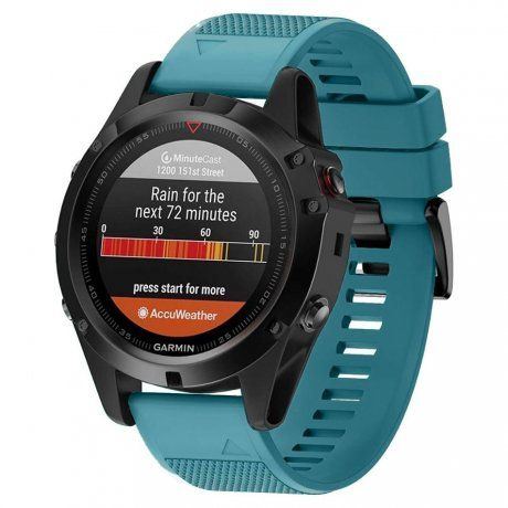 Garmin Fenix 5 Silcone Acton remienok, Dark Teal
