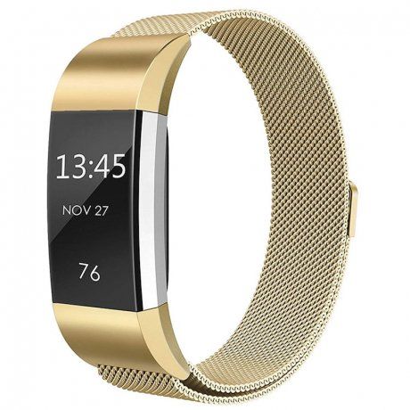 Fitbit Charge 2 Milanese (Large) remienok, Gold