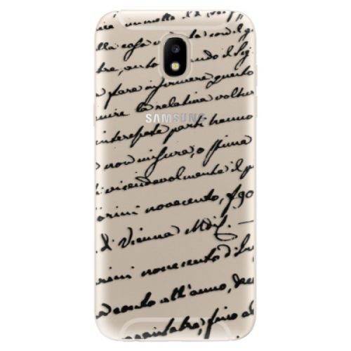Odolné silikónové puzdro iSaprio - Handwriting 01 - black - Samsung Galaxy J5 2017