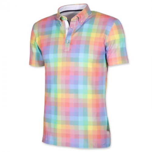 Pánske klasické polo tričko Willsoor 8098 s farebnú kockou