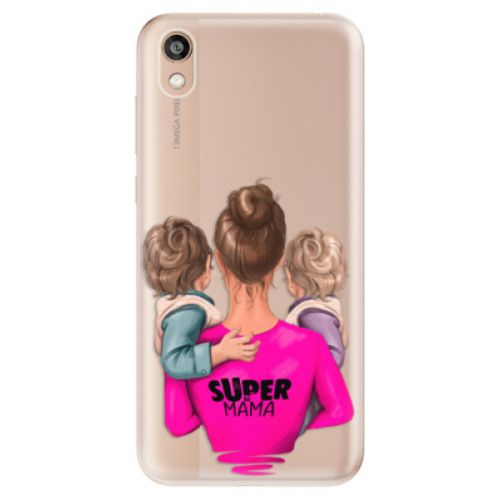 Odolné silikónové puzdro iSaprio - Super Mama - Two Boys - Huawei Honor 8S