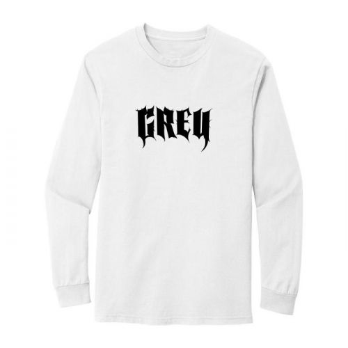 GREY - Tričko s dlhým rukávom Grey - Muž, Biela, S