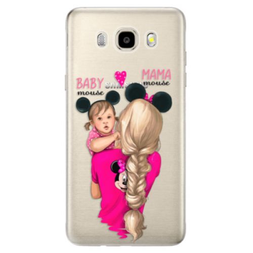 Odolné silikónové puzdro iSaprio - Mama Mouse Blond and Girl - Samsung Galaxy J5 2016