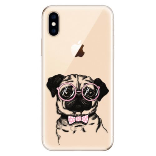 Odolné silikónové puzdro iSaprio - The Pug - iPhone XS