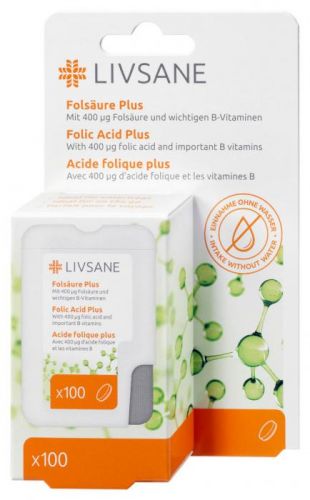 LIVSANE Kyselina listová Plus 100tbl
