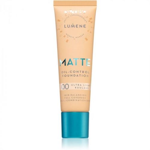 Lumene Matte Oil-Control Foundation fluidný make-up pre mastnú a zmiešanú pleť odtieň 00 Ultra Light