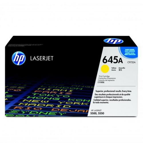 HP originál toner C9732A, yellow, 12000str., HP 645A, HP Color LaserJet 5500, N, DN, HDN, DTN