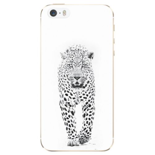 Odolné silikónové puzdro iSaprio - White Jaguar - iPhone 5/5S/SE