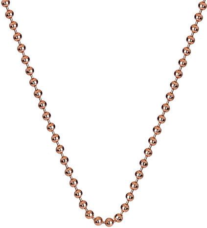 Hot Diamonds Strieborná retiazka Emozioni Rose Gold Bead Chain 18 CH007