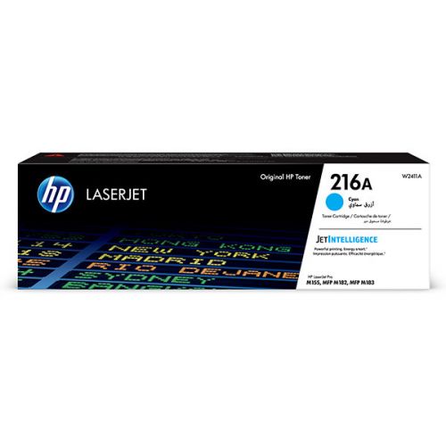 HP originál toner W2411A, cyan, 850str., HP 216A, HP Color LaserJet Pro M182 , M183