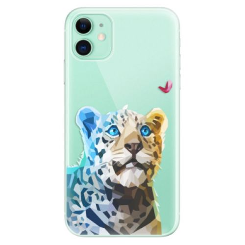 Odolné silikónové puzdro iSaprio - Leopard With Butterfly - iPhone 11
