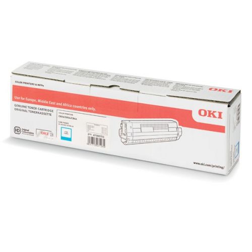 OKI originál toner 47095703, cyan, 5000str., OKI C824, 834, 844