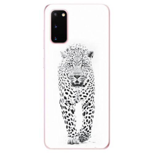 Odolné silikónové puzdro iSaprio - White Jaguar - Samsung Galaxy S20