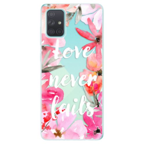 Odolné silikónové puzdro iSaprio - Love Never Fails - Samsung Galaxy A71