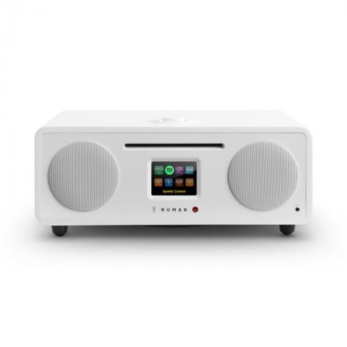 Numan Two, biele, 2.1 internetové rádio, CD, 30 W, USB, bluetooth, Spotify Connect, DAB+