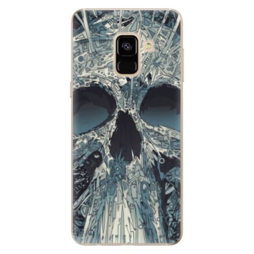 Odolné silikónové puzdro iSaprio - Abstract Skull - Samsung Galaxy A8 2018