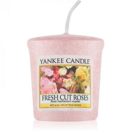 Yankee Candle Fresh Cut Roses votívna sviečka 49 g