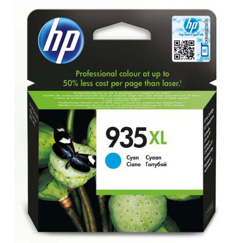 HP originál ink C2P24AE, HP 935XL, cyan, 825str., 9,5ml, HP Officejet 6812,6815,Officejet Pro 6230,6830,6835