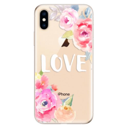 Odolné silikónové puzdro iSaprio - Love - iPhone XS