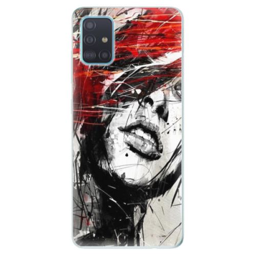 Odolné silikónové puzdro iSaprio - Sketch Face - Samsung Galaxy A51
