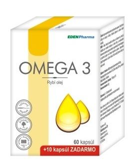 EDENPharma OMEGA 3 cps 60 +10 zadarmo