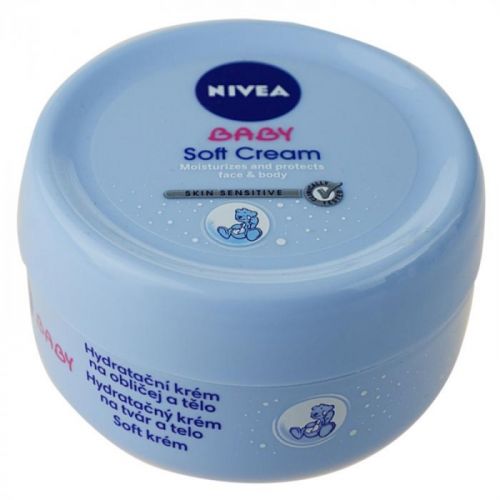 Nivea Baby Soft & Cream hydratačný krém na tvár a telo 200 ml