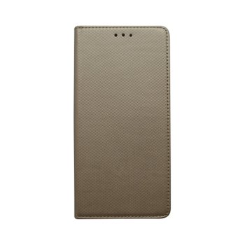 Knižkové puzdro Samsung Galaxy A70 zlaté, vzorované
