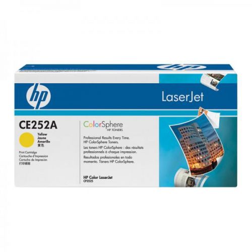 HP originál toner CE252A, yellow, 7000str., HP 504A, HP Color LaserJet CP3525