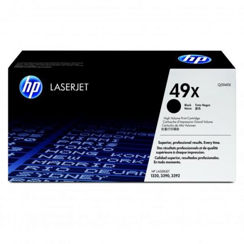 HP originál toner Q5949X, black, 6000str., HP 49X, high capacity, HP LaserJet 1320, 3390, 3392