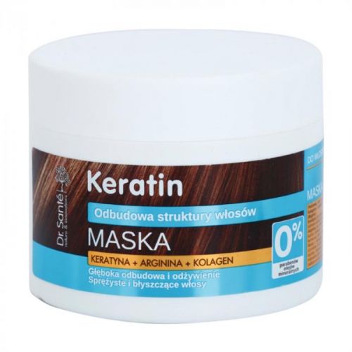 Dr. Santé Keratin hĺbkovo regeneračná a výživná maska pre krehké vlasy bez lesku 300 ml