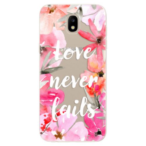 Odolné silikónové puzdro iSaprio - Love Never Fails - Samsung Galaxy J5 2017