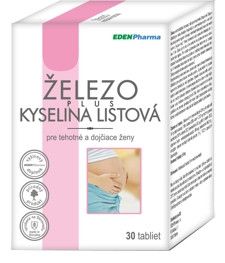 EDENPharma ŽELEZO PLUS KYSELINA LISTOVÁ 30 tabliet