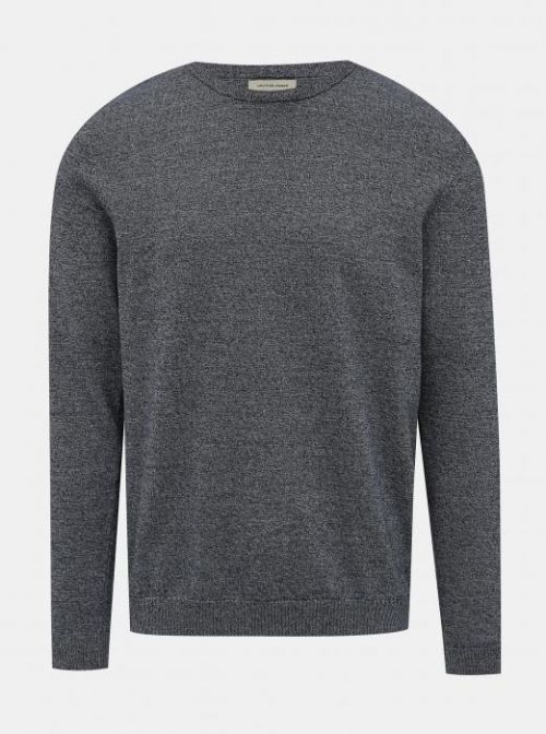 Tmavomodrý basic sveter Jack & Jones Basic