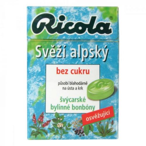 Ricola Svieža alpský 40g bez cukru