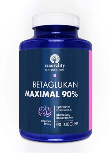 Renovality Betaglukan 90% MAXIMAL s Vitamínom C 90 kapsúl