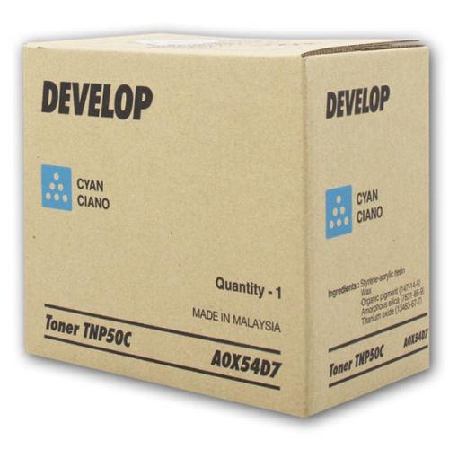Develop originál toner A0X54D7, cyan, 5000str., TNP-50C, Develop Ineo +3100P