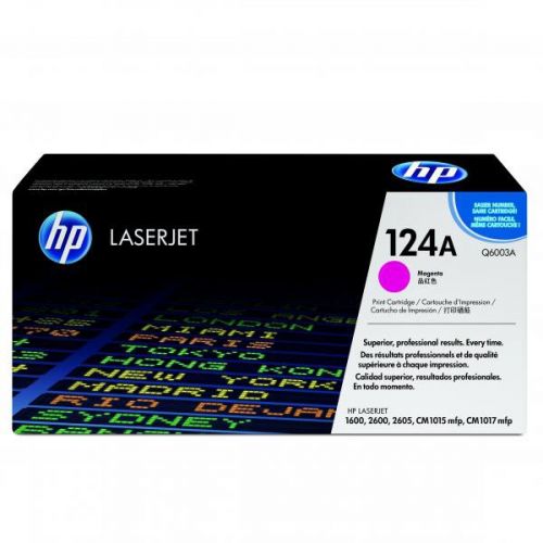 HP originál toner Q6003A, magenta, 2000str., HP 124A, HP Color LaserJet 1600, 2600n, 2605