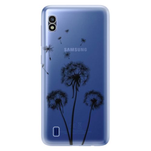 Odolné silikónové puzdro iSaprio - Three Dandelions - black - Samsung Galaxy A10