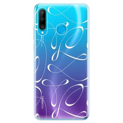Odolné silikonové pouzdro iSaprio - Fancy - white - Huawei P30 Lite
