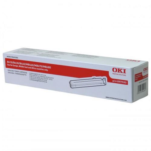 OKI originál toner 43979102, black, 3500str., OKI B410, B430, B440, MB460, MB470, MB480