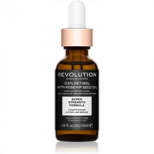 Revolution Skincare 0.5% Retinol Super Serum with Rosehip Seed Oil protivráskové a hydratačné sérum 30 ml