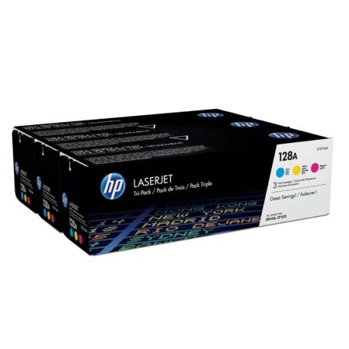 HP originál toner CF371AM, CMY, 3900 (3x1300)str., HP 128A, HP LaserJet+, N, 3x800g, 3ks