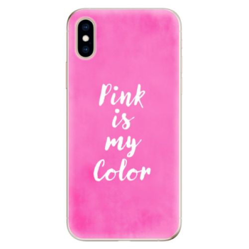 Odolné silikónové puzdro iSaprio - Pink is my color - iPhone XS