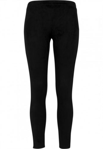 Urban Classics Ladies Imitation Suede Leggings black - XS
