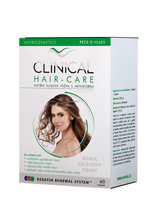 Clinical Clinical Hair-Care tob.60 + sklenený pilník - kúra na 2. mesiaca