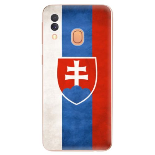 Odolné silikónové puzdro iSaprio - Slovakia Flag - Samsung Galaxy A40