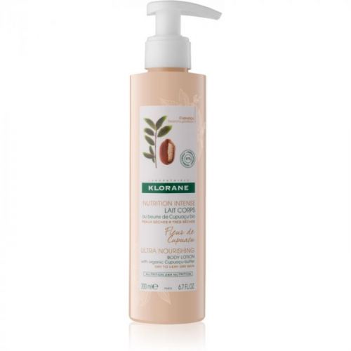Klorane Cupuaçu Fleur de Cupuacu intenzívne vyživujúce telové mlieko 200 ml