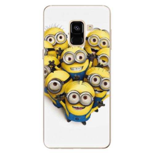 Odolné silikónové puzdro iSaprio - Mimons 01 - Samsung Galaxy A8 2018